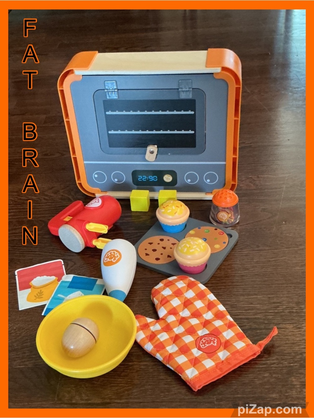 🍪 FAT BRAIN TOYS PRETENDABLES BAKERY KIDS SET w/STORAGE - Ages 3+